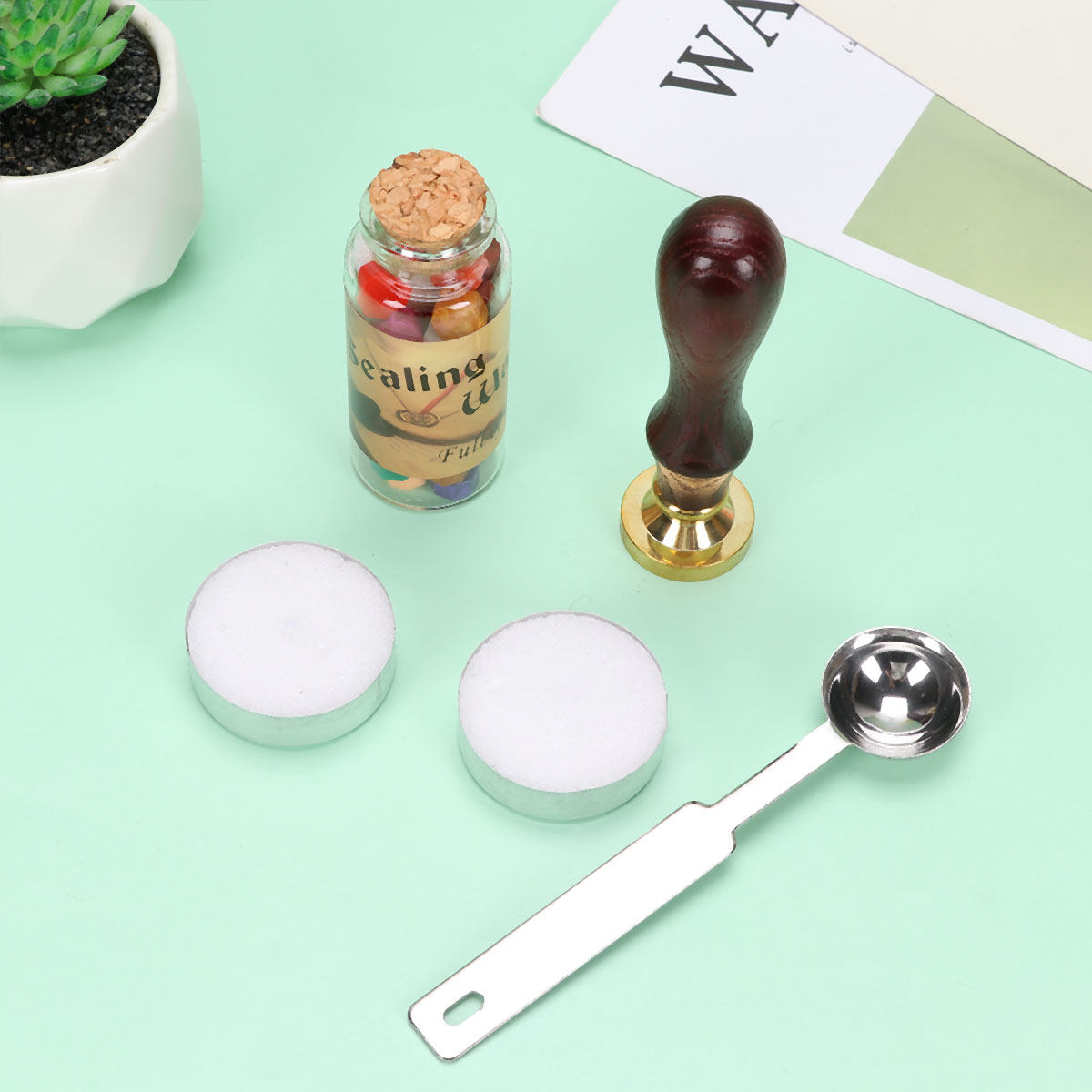 Wax Seal Letter Kit - 1 Conjunto de Kit de Selo