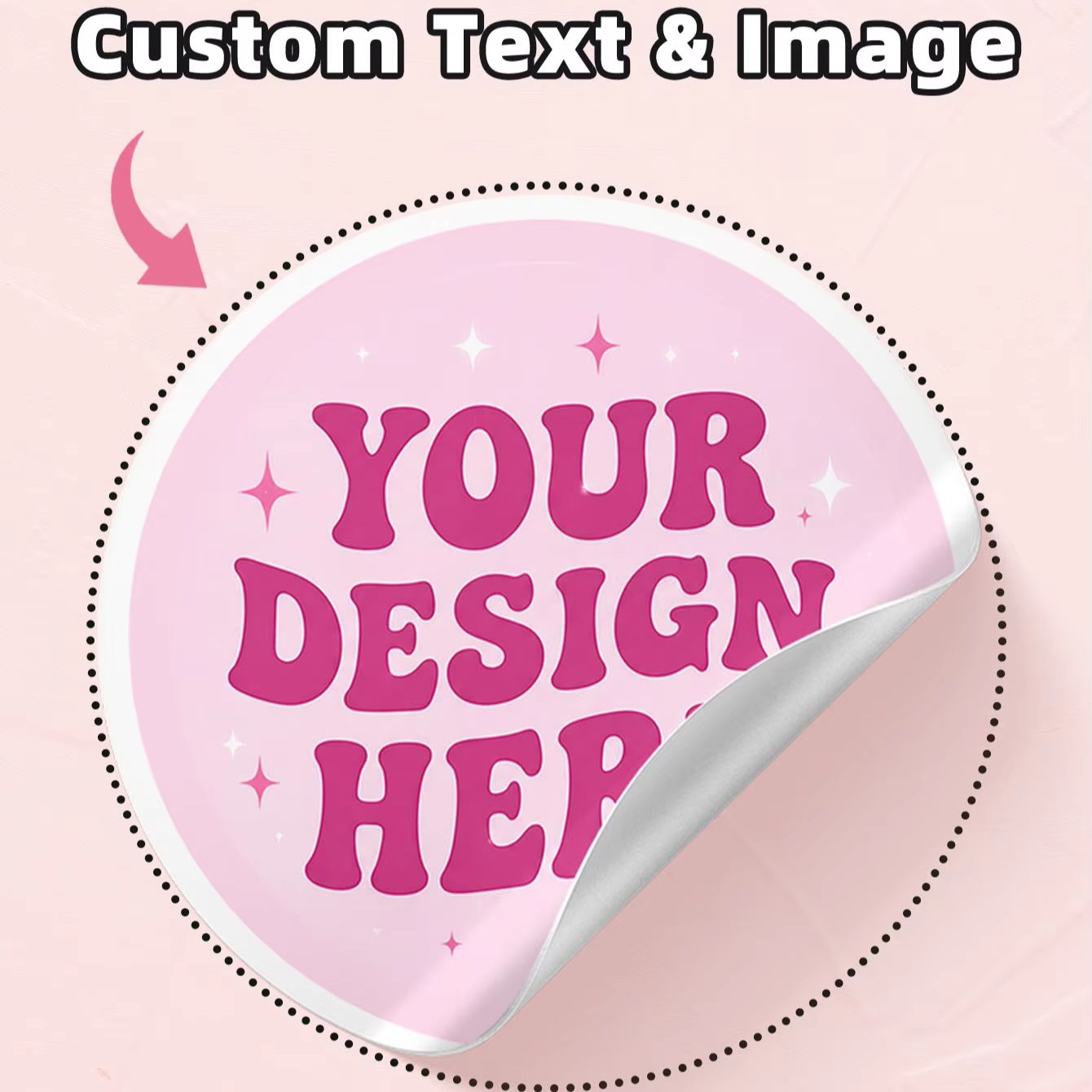 Personalised Candle Label - 1-130 Peças de Adesivos Redondos Transparentes