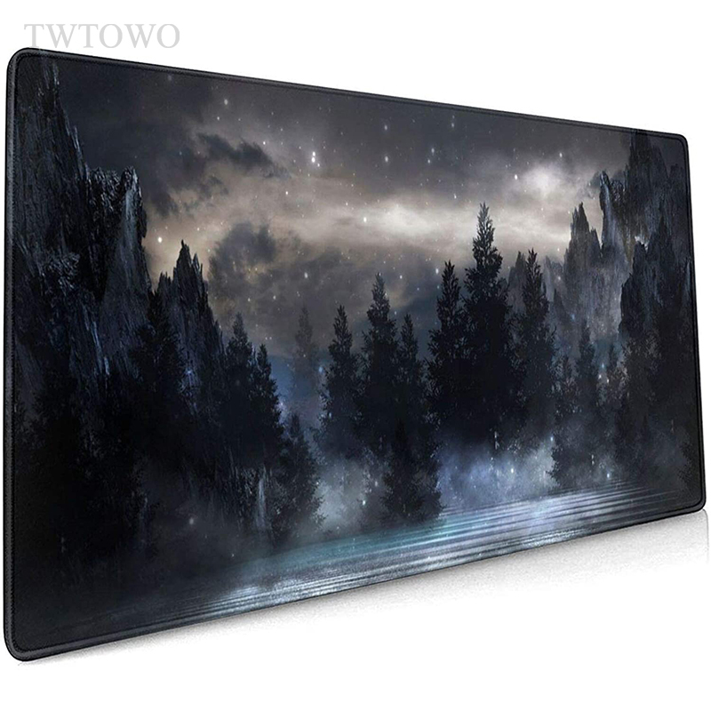 Custom Night Sky - Mouse Pad Gamer XL Preto com