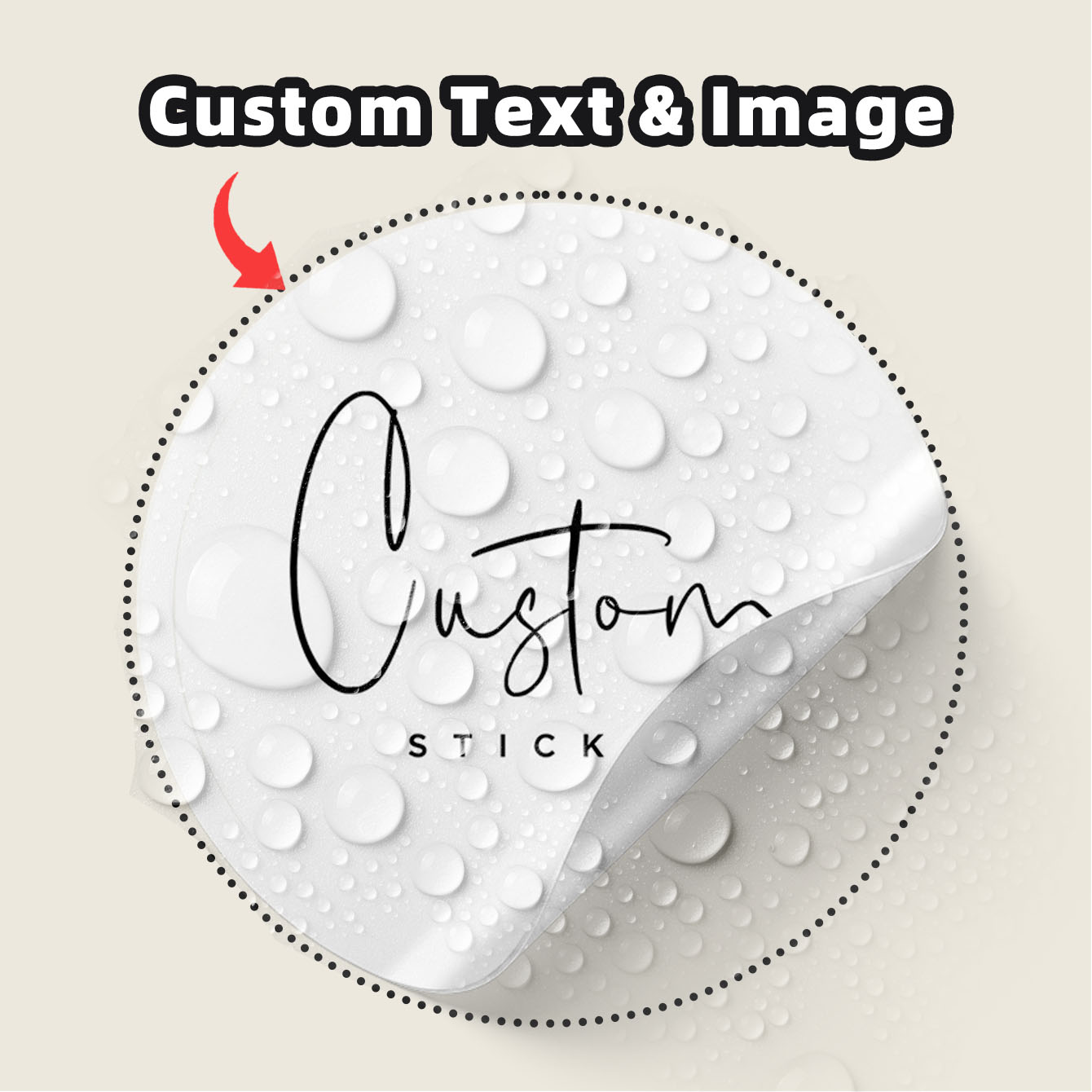 Personalised Candle Label - 1-100 Peças de Adesivos Redondos Personalizados