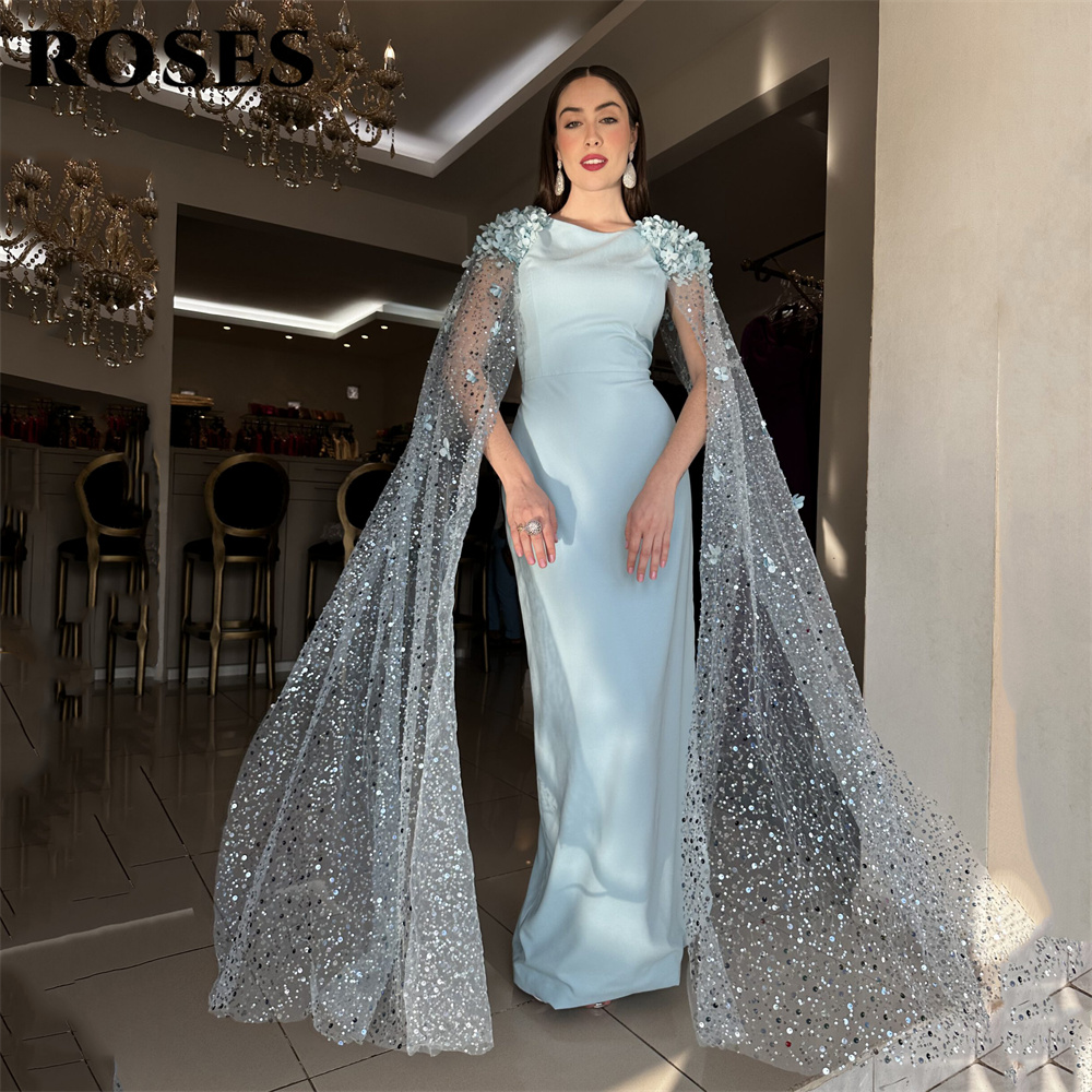 Rosas céu azul sereia vestido  - Custom Night Sky avaliação e preço