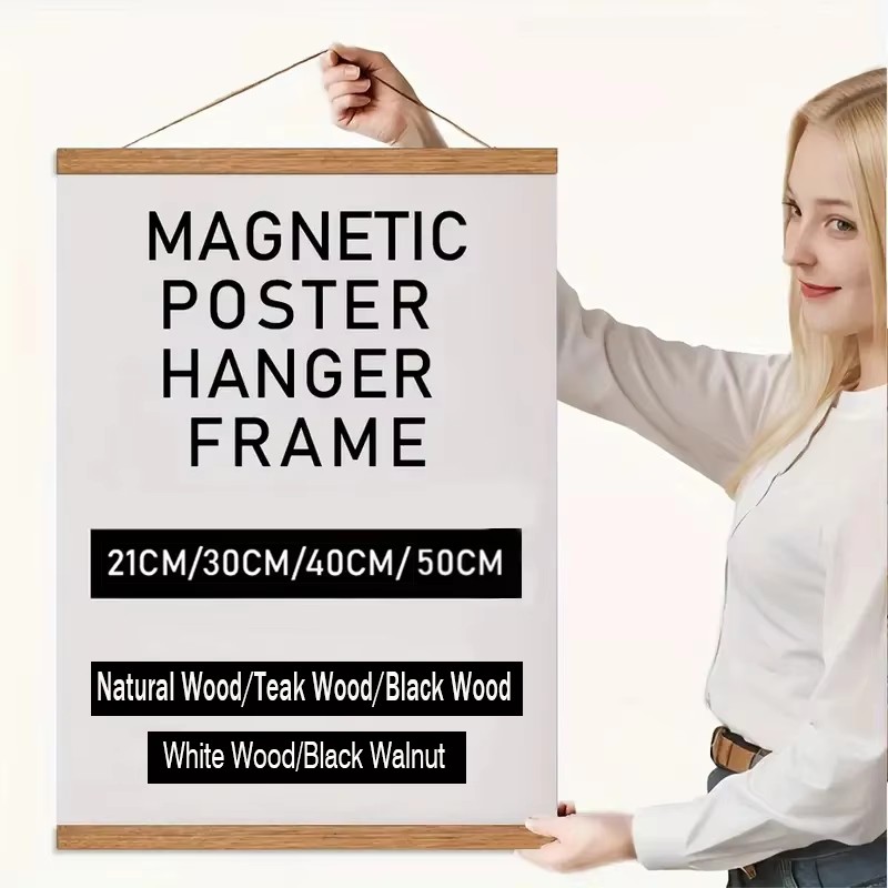 Suporte Magnético para Pôstere - Engraved Wood Frame avaliação e preço