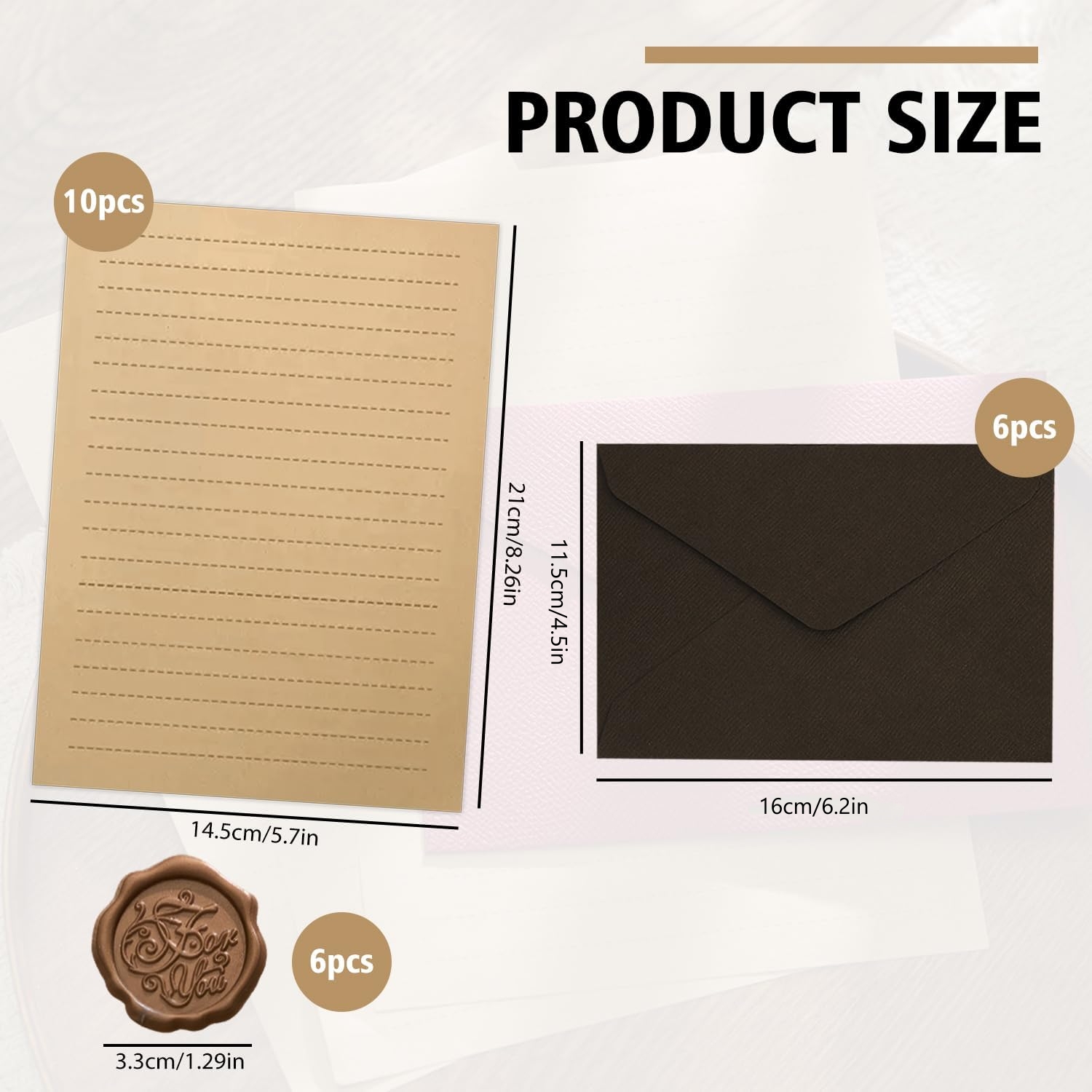 Conjunto de Papel para Escrita - Wax Seal Letter Kit avaliação e preço