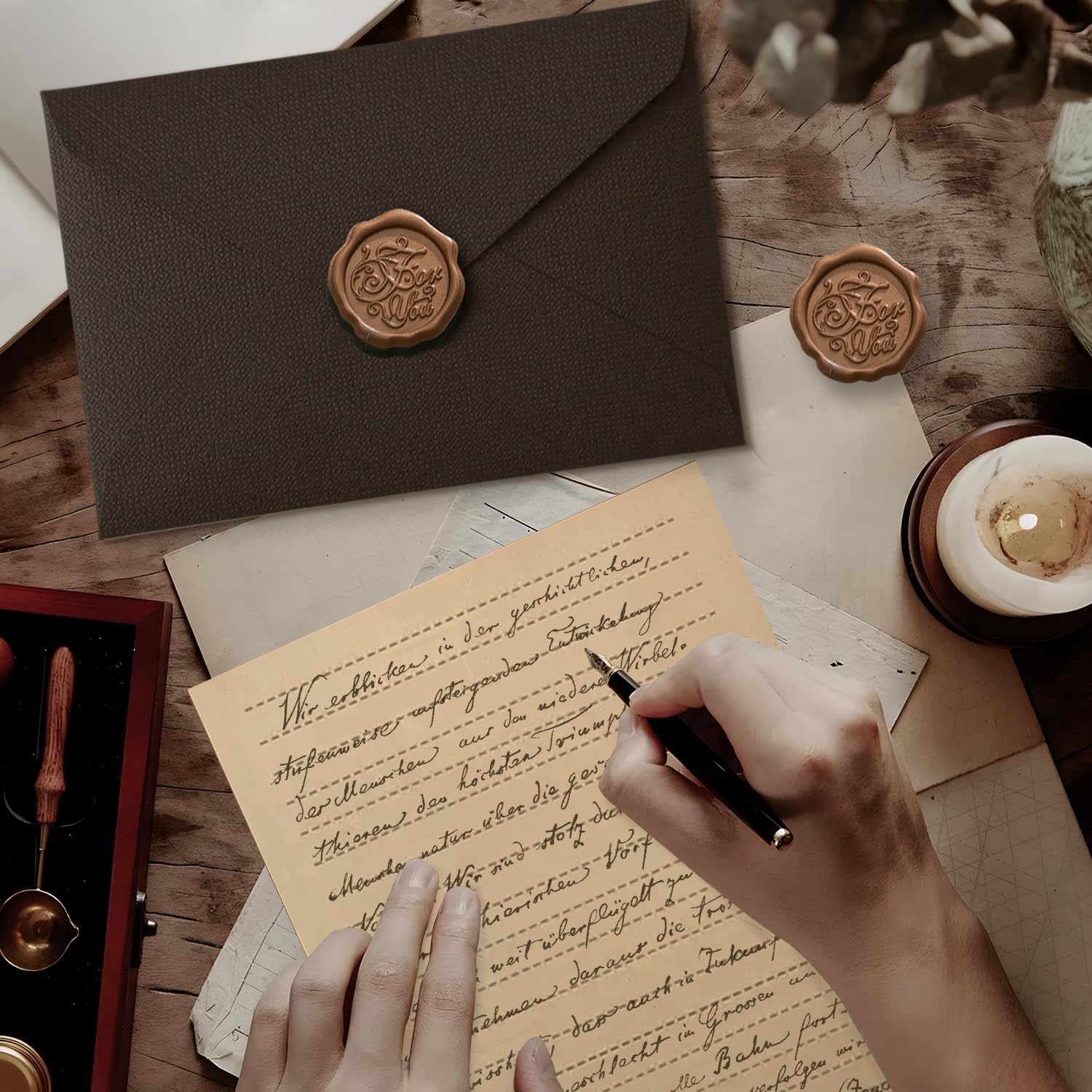 Conjunto de Papel para Escrita - Wax Seal Letter Kit avaliação e preço