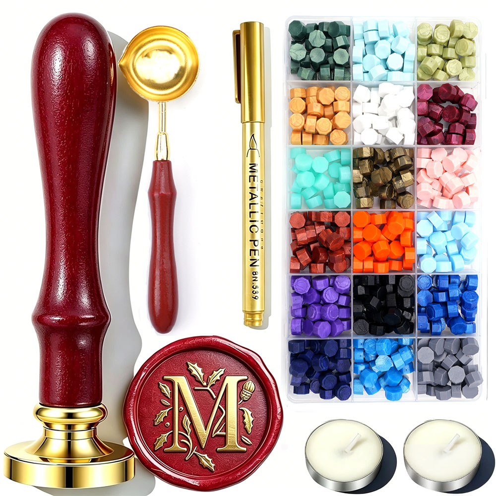 Kit de Selo de Cera com Letra  - Wax Seal Letter Kit avaliação e preço