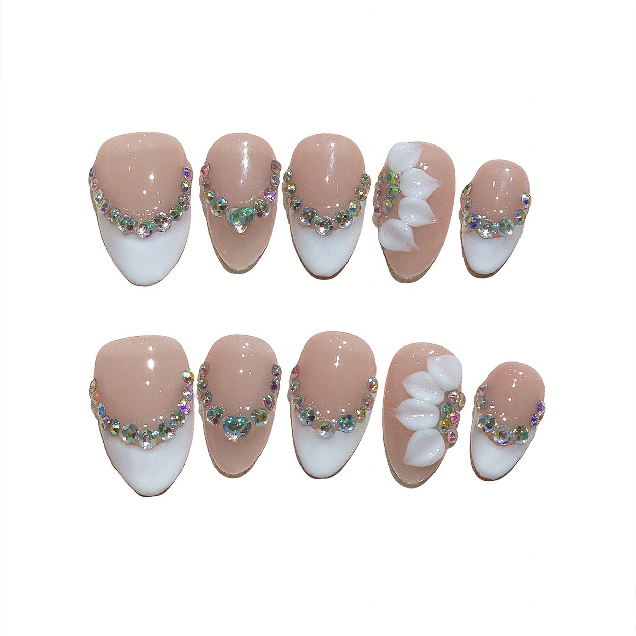 Kit de 10 Unidades de Unhas Po - Pressed Flower Art avaliação e preço