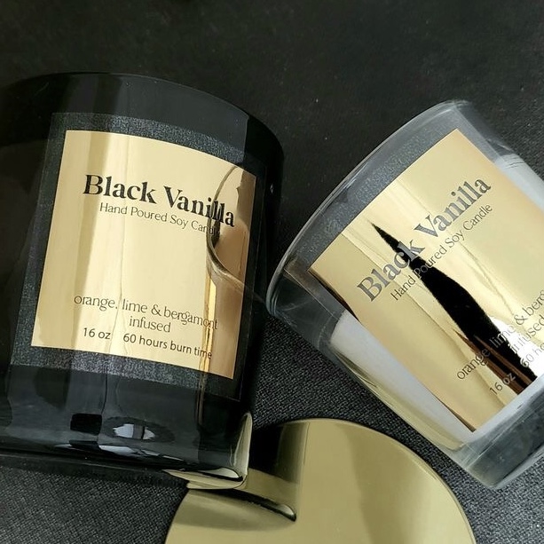 Adesivo personalizado brilhant - Personalised Candle Label avaliação e preço