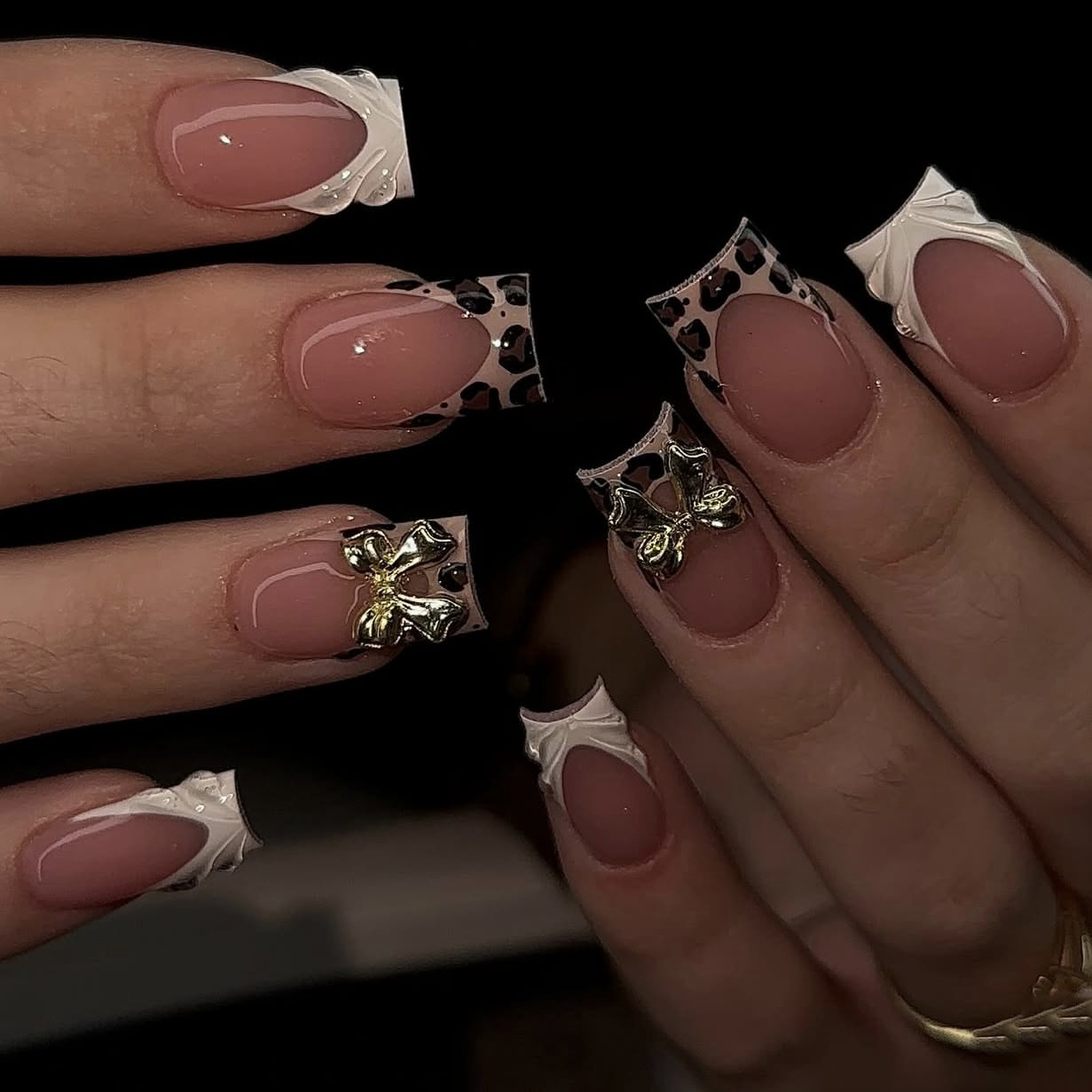 Unhas postiças curtas quadrada - Pressed Flower Art avaliação e preço