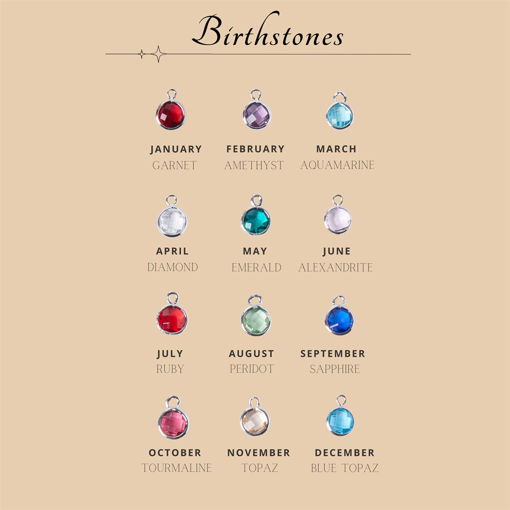 Personalizado mosquetão nome c - Birth Flower Necklace avaliação e preço