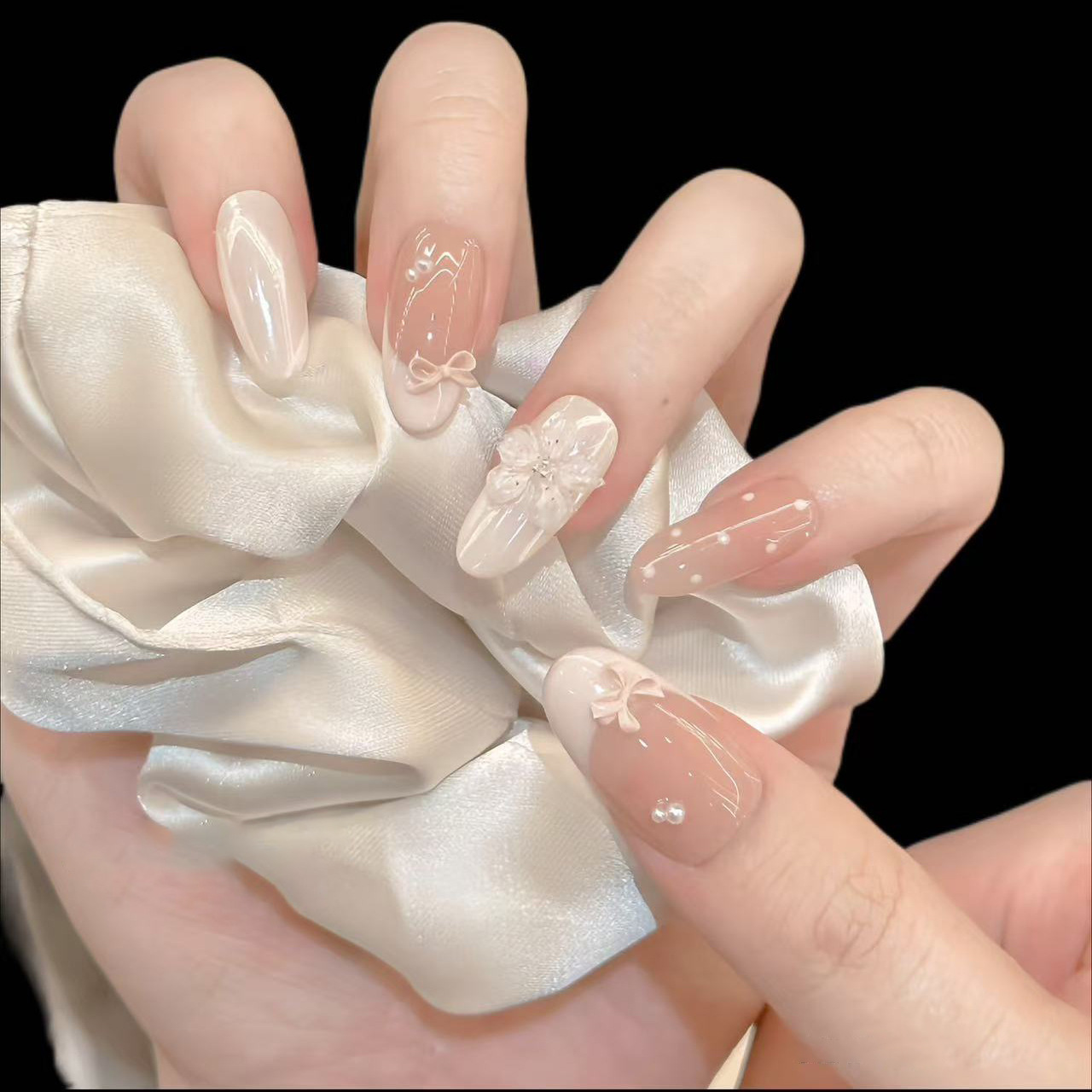 10 Peças de Unhas Postiças Art - Pressed Flower Art avaliação e preço